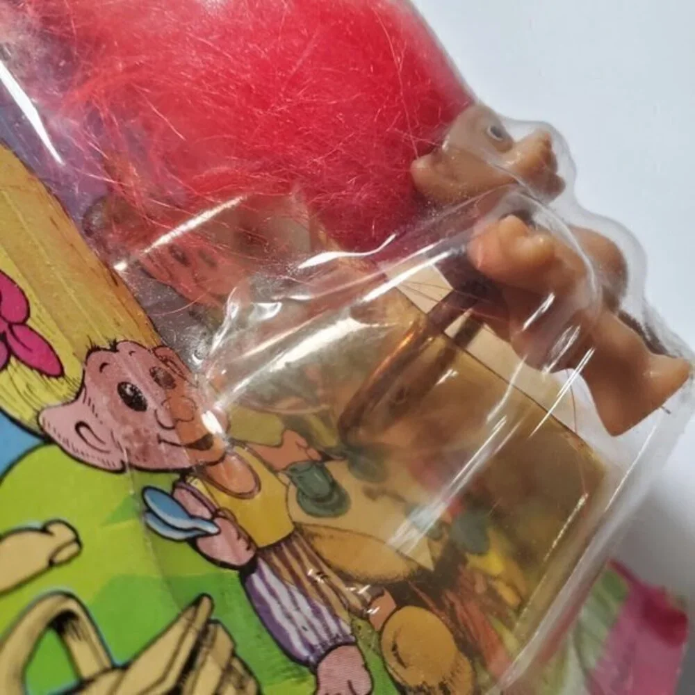 Vintage Treasure Troll Ring Ace Novelty Red New In‎ Package 90s 1991